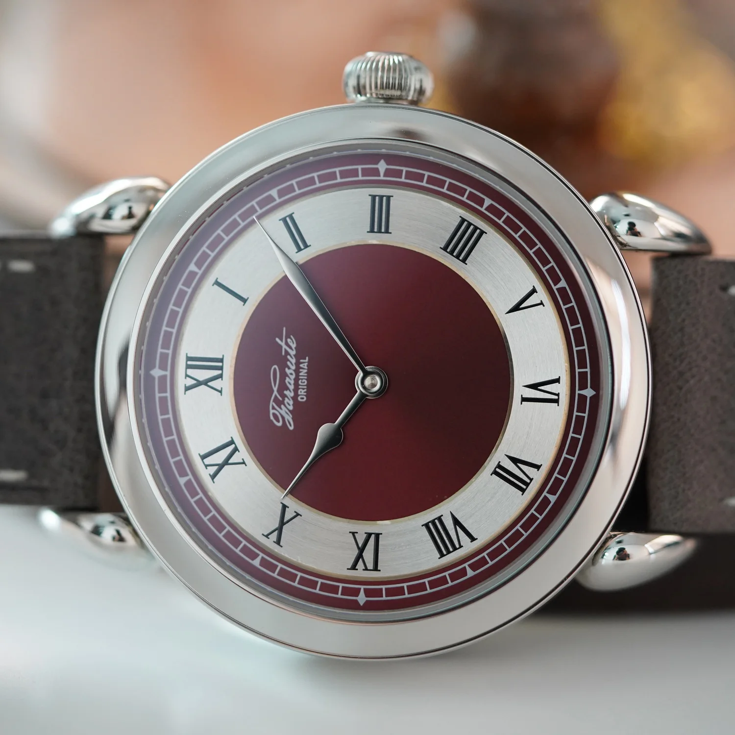 Reloj Automático FARASUTE para hombre, reloj de pulsera mecánico de lujo de 40mm, esfera esmaltada con espejo de zafiro ultrafino, Mini Rotor