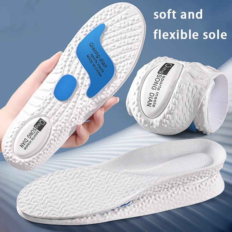 

1Pair Air Cushion Sports Insole Men Women Arch Support Shoes Insoles Running Shock Absorption Shoe Sole Soft Comfort Shoes Pads