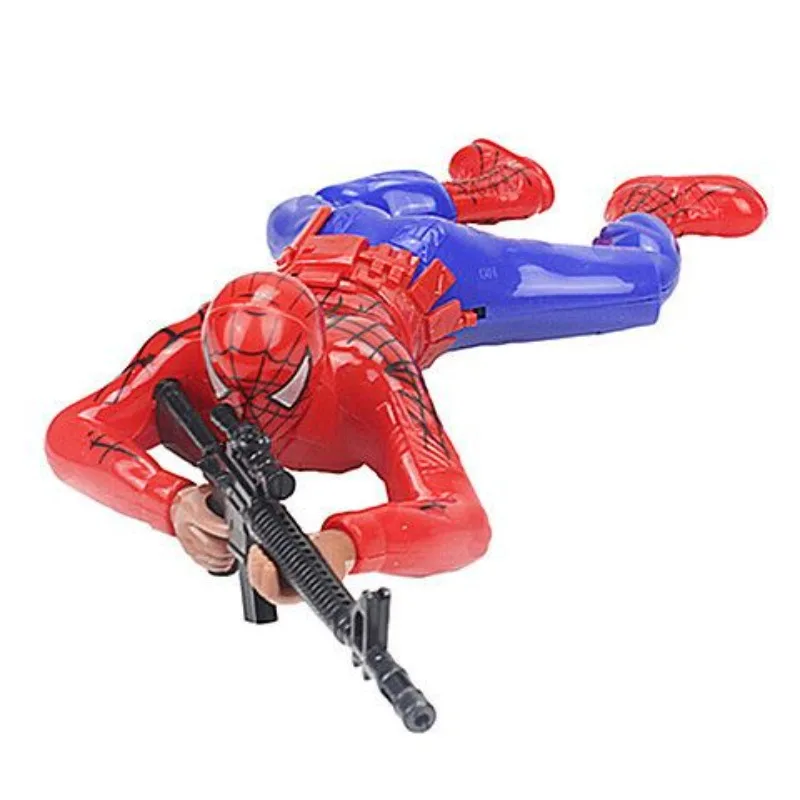 حزام زحف كهربائي مبتكر على شكل رسوم متحركة جديدة للأطفال من Marvel Spiderman، ألعاب شخصيات صوتية، هدايا العيد