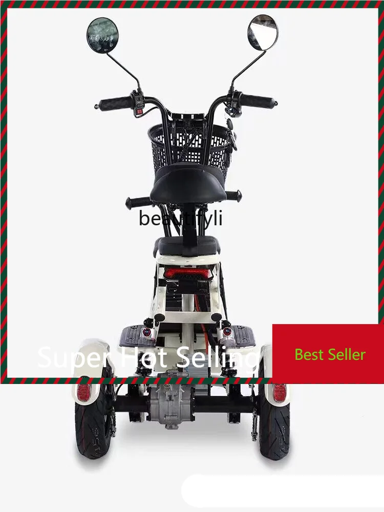 Electric Tricycle Mini Home Pick-up Children Small Ladies Parent-Child Baby Elderly Scooter