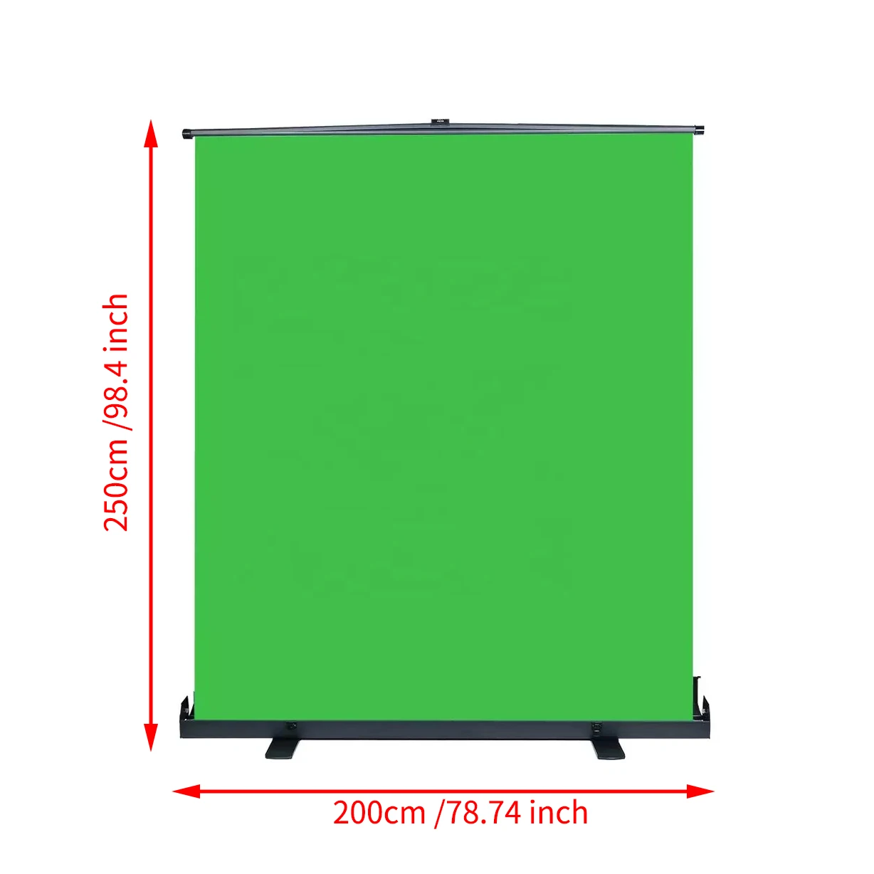 2x2.5m Auto Pull Up Photography Green Screen Collapsible Chroma Key Panel Backdrop Big Size  for Studio Live Game