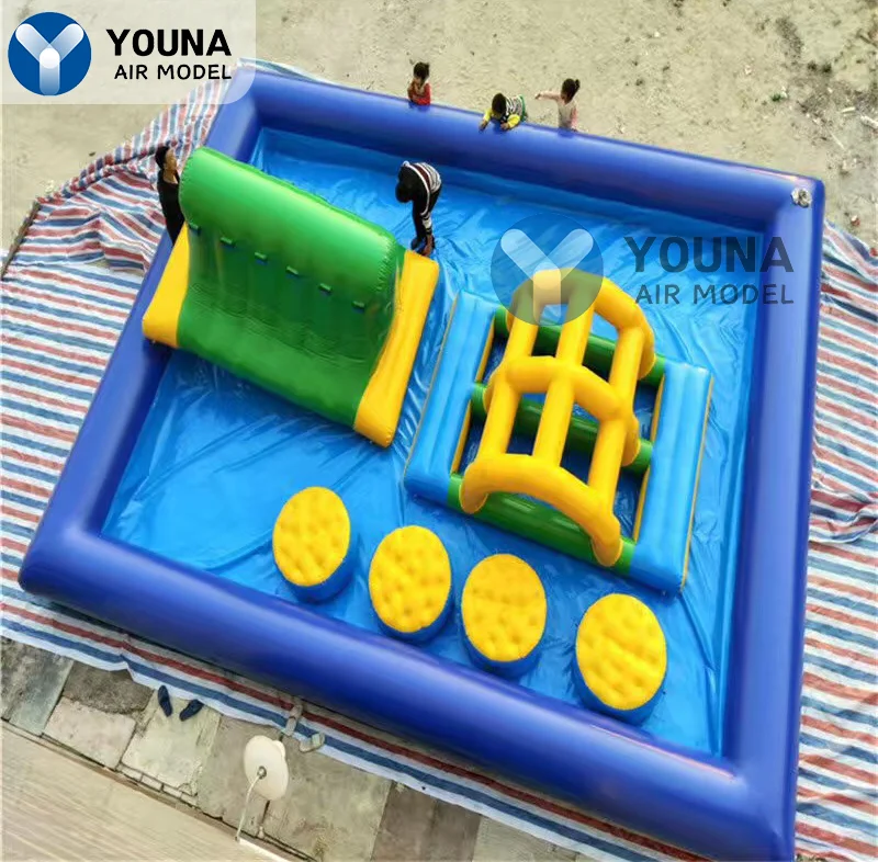 

Commercial Inflatable Swimming Pool, PVC Mesh Cloth, Adults and Kids