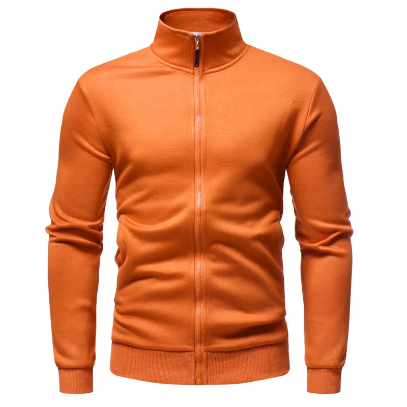 MRMT-Chaqueta de felpa con cremallera para hombre, suéter de Color sólido, sudadera juvenil, 2024