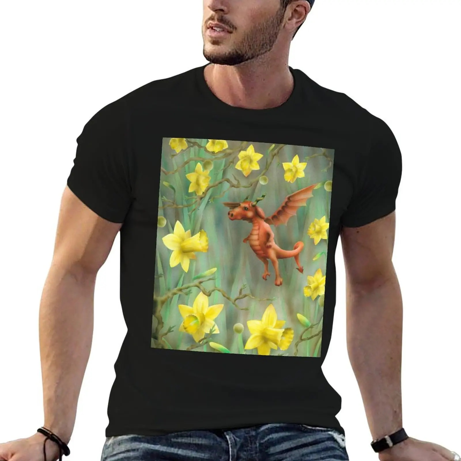 Baby Welsh Dragon T-Shirt vintage graphic tee summer clothes anime figures Men's cotton t-shirt