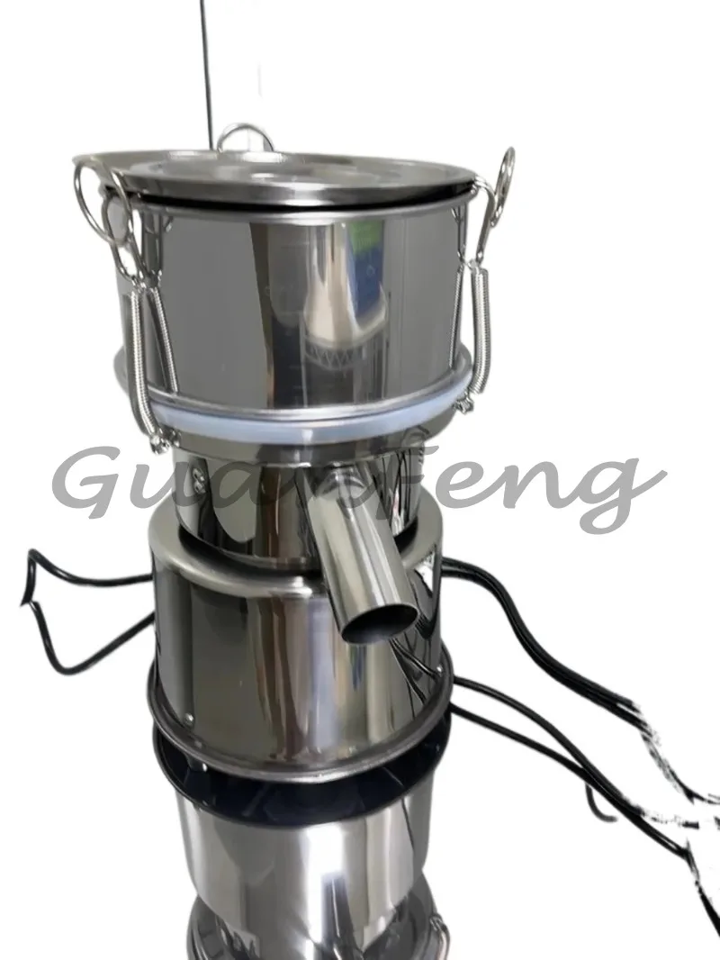 Lab Powder Vibrating Sieving Machine 220V Small Electric Vibrating Screen with 20CM Stainless Steel Sieve Mesh Sifter Equipment