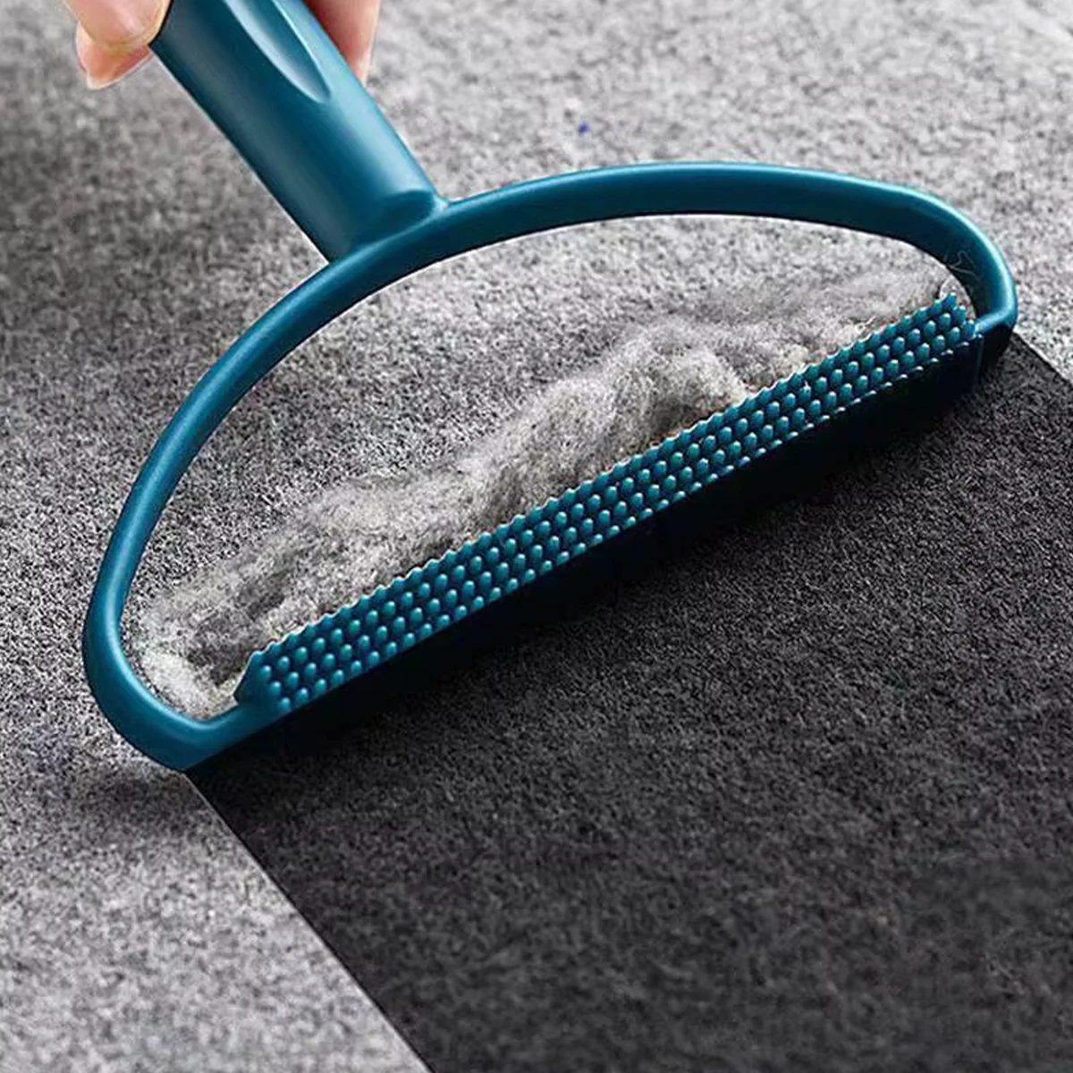 Portable Car Seat Cushion Cleaning Brush, Double-Sided Hair Removal Portable Pet Grooming Brush, Manual Hair Removal Brush