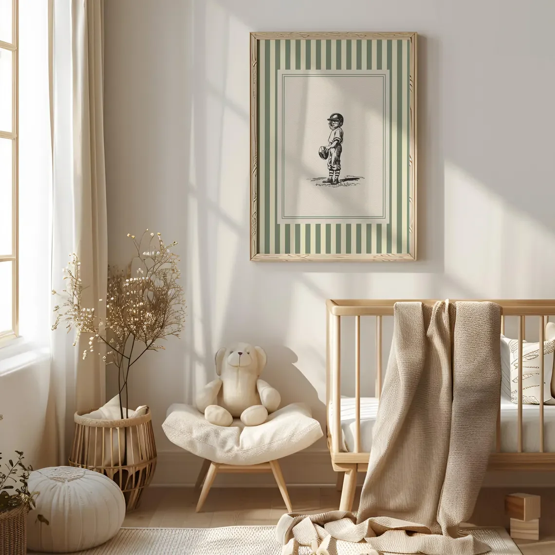 Vintage Football Nursery Print - Baby Nursery Decor Ideas review and price