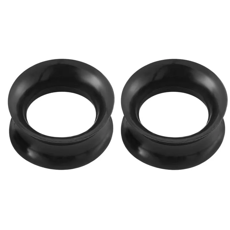 2 stuks 3mm-22mm Siliconen Flexibele Double Flared Flesh Tunnel Zachte Oordoppen Oor Meters Expander Brancard Earlets Piercing Sieraden
