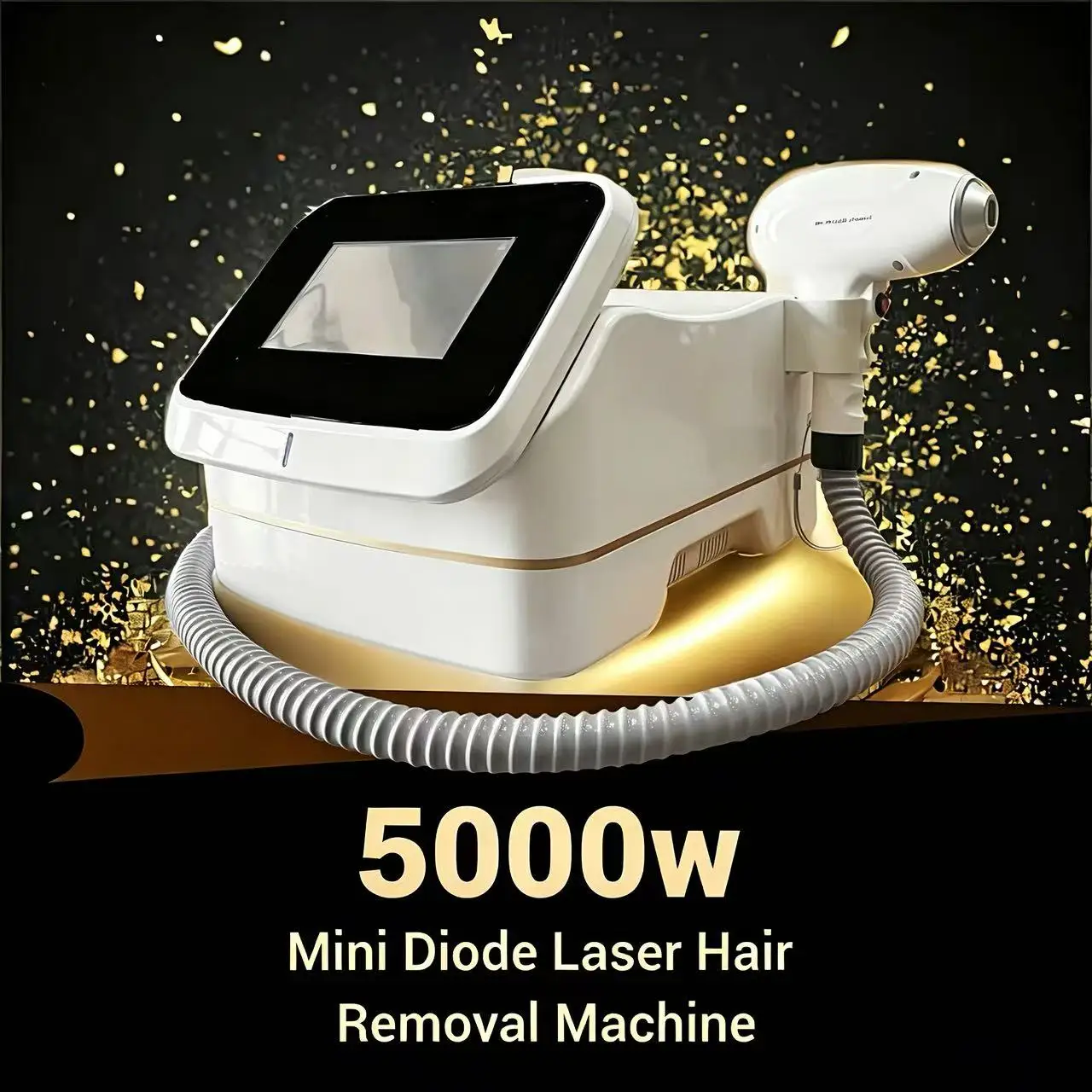 Mini 5000W Diode Laser Hair Removal Machine Ice Cooling Painless Permanent Epilator Portable Professional Salon Beauty Device EU