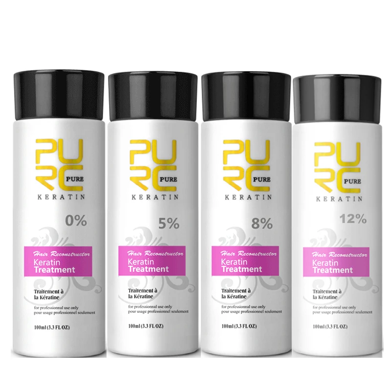 PURC Brazilian Keratin Hair Treatment Keratin Straightening Curly Hair Smoothing Repair Permed Damaged Hair Care Products