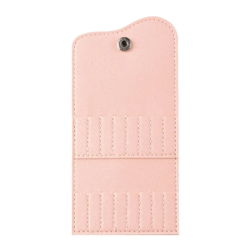 16 Slot Nail Grinding Head Storage Bag PVC Mini Nail Art Polish Head Bit Holder Fresh Color Professional