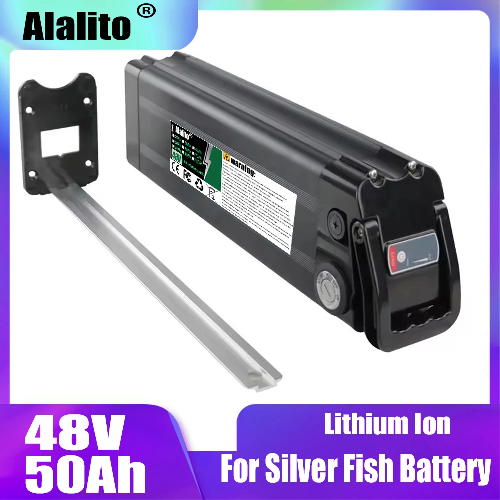 48V 20Ah-50Ah， Built in BMS protection, for Silver Fish lithium battery pack, compatible with 250W-1000W motors