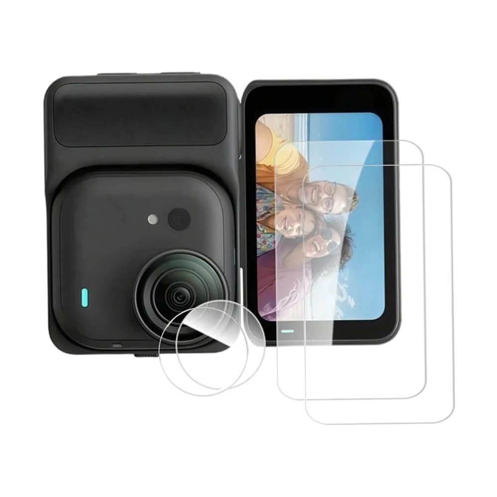 

Screen Lens Protector Film for Insta360 GO Ultra,Tempered Glass Screen Protective Film Clear Anti-Bubble HD Lens Hydrogel Films