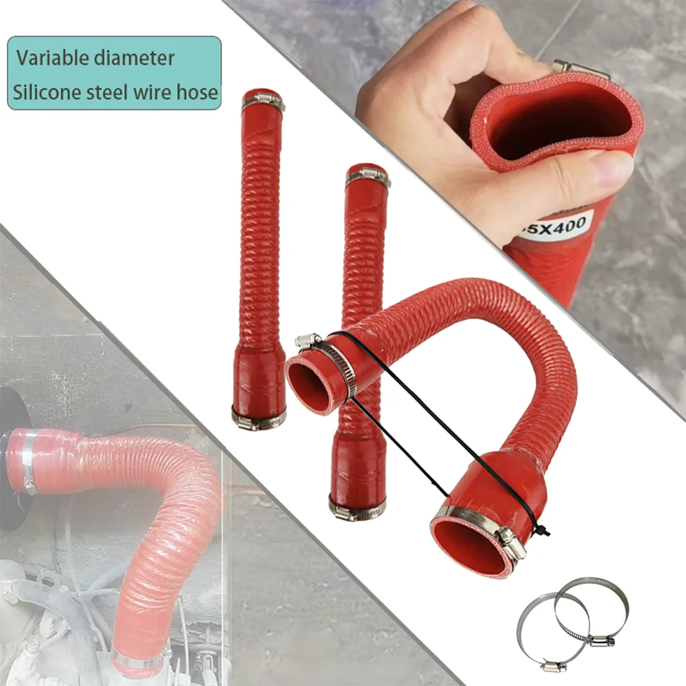 

Силиконовый шланг из стальной проволоки переменного диаметра Модифицированная впускная труба Силиконовый шланг, устойчивый к высоким температурам и высоким давлением