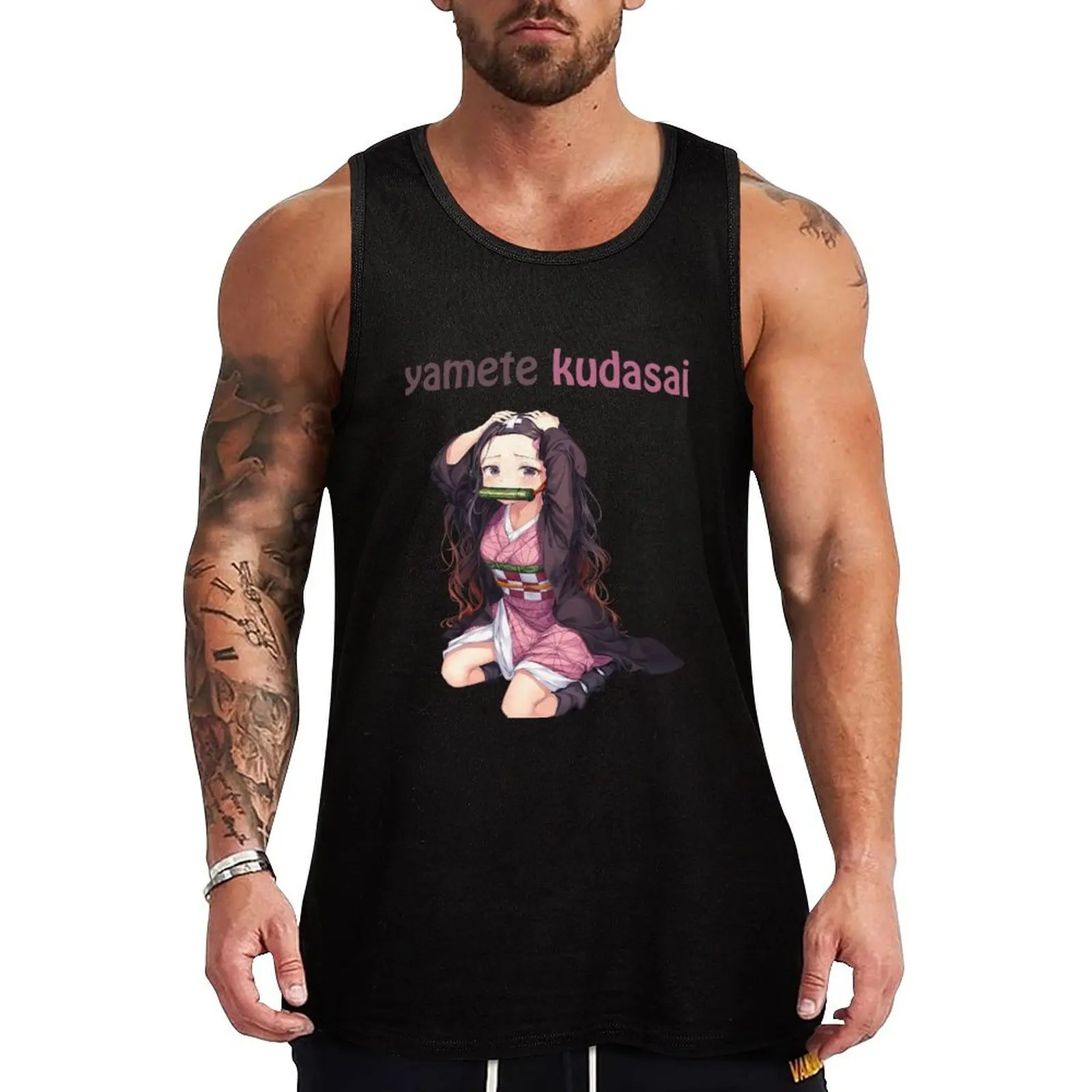 yamete kudasai Tank Top t shirt gym men gym clothing sexy clothes men