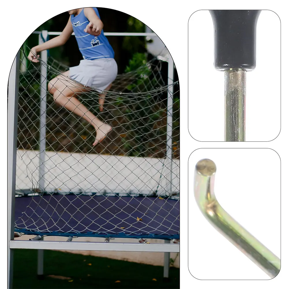 

2 Pcs Trampoline Spring Hook Outdoor Skate Hooks T-hook Repair Kit Removal Tool Accessories