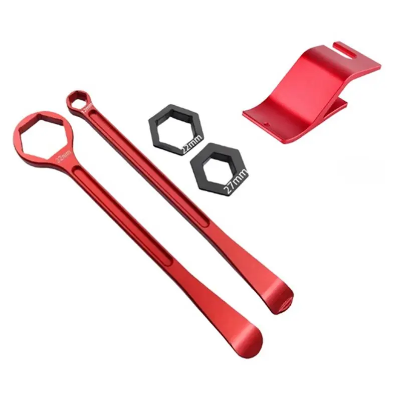 A48P-Tire Change Tool Set 10Mm/12Mm/22Mm/27Mm/32Mm Tire Lever Spoon Wrench Motorcycle Repair Kit A