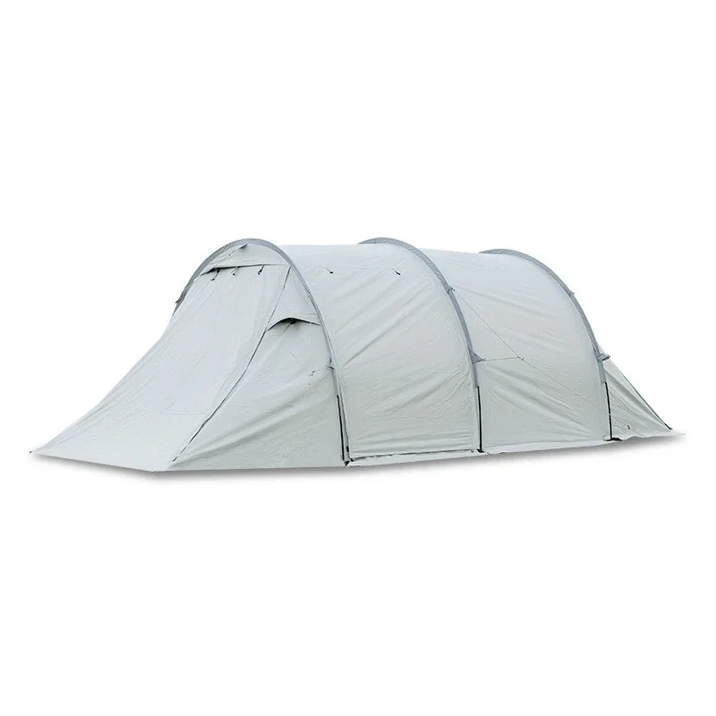 

Outdoor camping, thickened, three-pole tunnel tent, self-driving, camping sun and rain tent