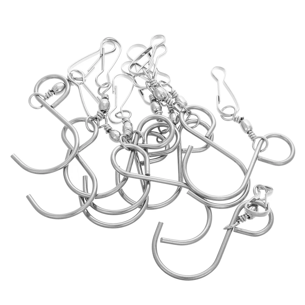 

20pcs Rotating Hooks for Hanging Wind Hook For Wind Chimes Outdoor Chimes Garden Stainless Steel Heavy Duty Outdoor Hardware