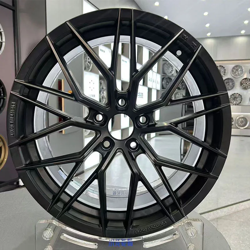 15 17-19 Inch In Stock Black Cast Wheels multi bolt pattern universal aftermarket rims compact luxury mini vehicle refit tuning