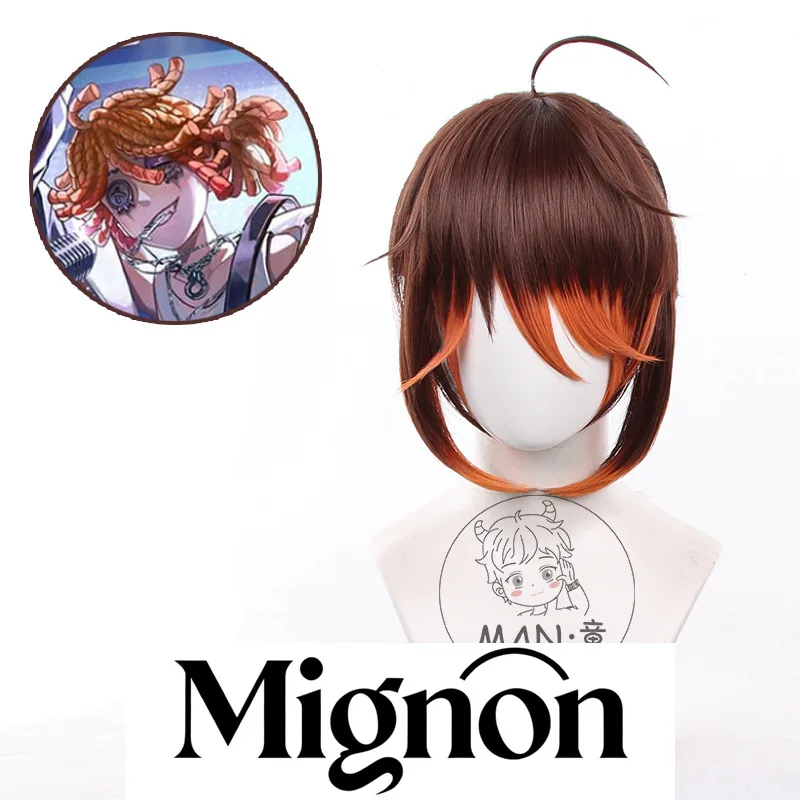 Identity V Prisoner "C104 Band" Cosplay Wig brown orange gradient ponytail Halloween gift