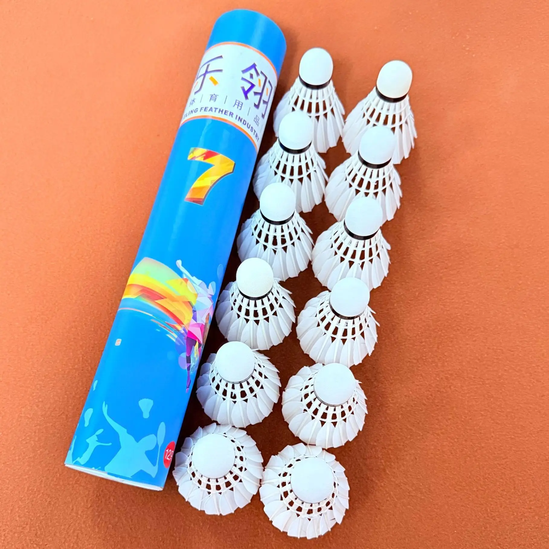 grade-1-coarse-straightening-badminton-set-of-12-for-the-song-gu-duck-competition-shuttlecock-sport-outdoor-or-indoor