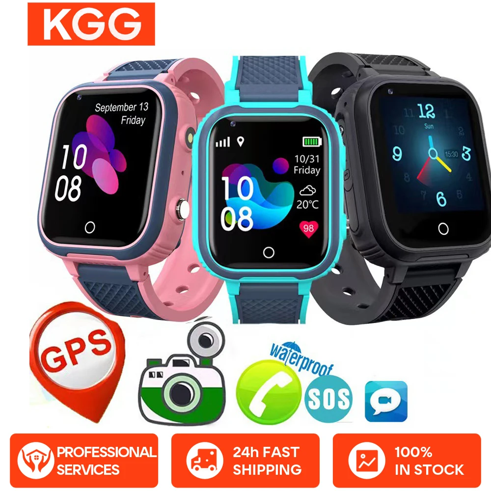 

1G+8G Smart Watch Kids 4G GPS Wifi Tracker Waterproof Smartwatch Video Call Phone Watch Call Back Monitor For Android ios