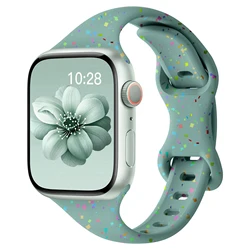 Slim Silicone Band for Apple watch Straps 40mm 41mm 45mm 44mm 38mm 49mm 42mm 46mm bracelet iwatch Series 10 9 8 7 6 3 SE Ultra 2