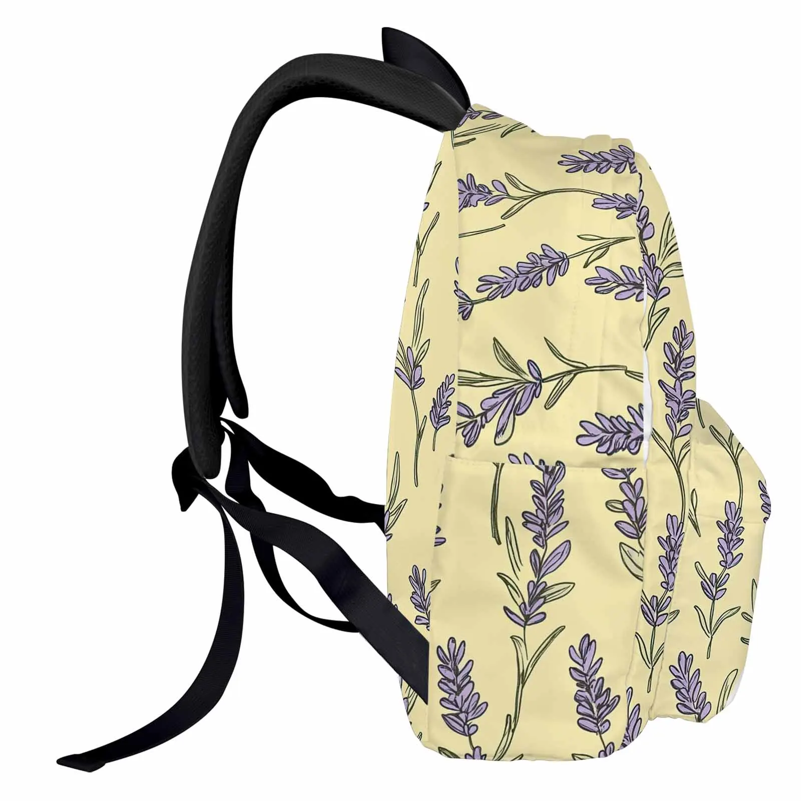 

Hand Drawn Iris Flowers Backpack Teenagers Student School Bags Laptop Custom Backpack for Men Women Travel Bag