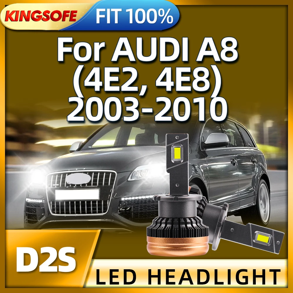 

Roadsun Led Auto Headlights D2S Car Lights High Power 130W For AUDI A8 4E2 4E8 2003 2004 2005 2006 2007 2008 2009 2010