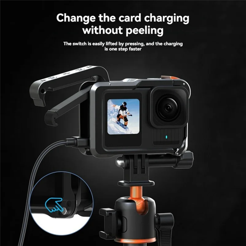 【Must-Haves】Cage For Hero 13/12/11/10/9 Quick Release Case With Cold Shoe Aluminum ND CPL Filter Mount