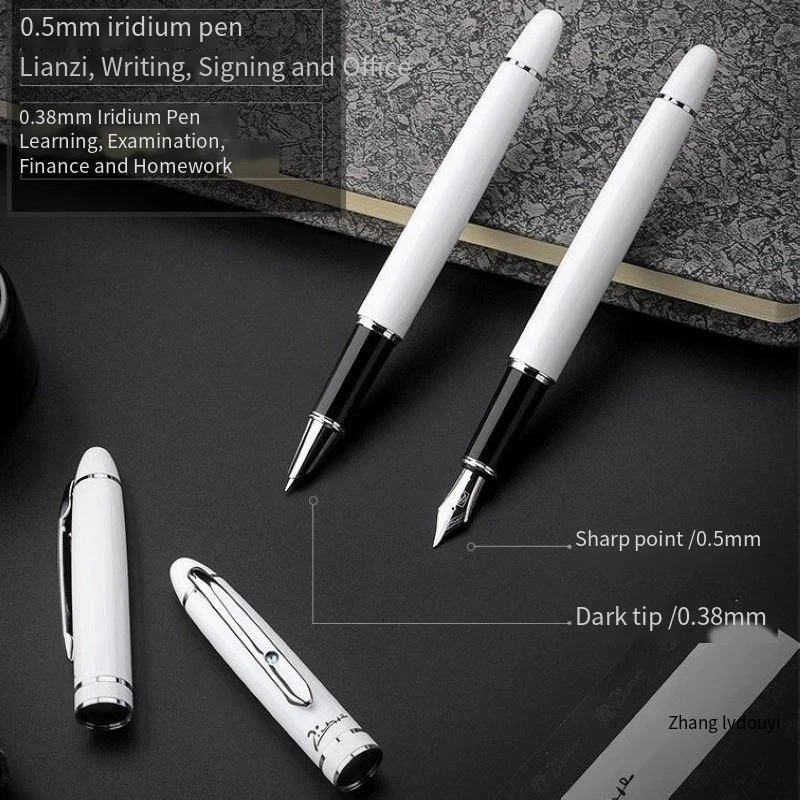 Gift Box Pimio 608 Fountain Pen for Business, Calligraphy & Smooth Daily Writing, Office Present