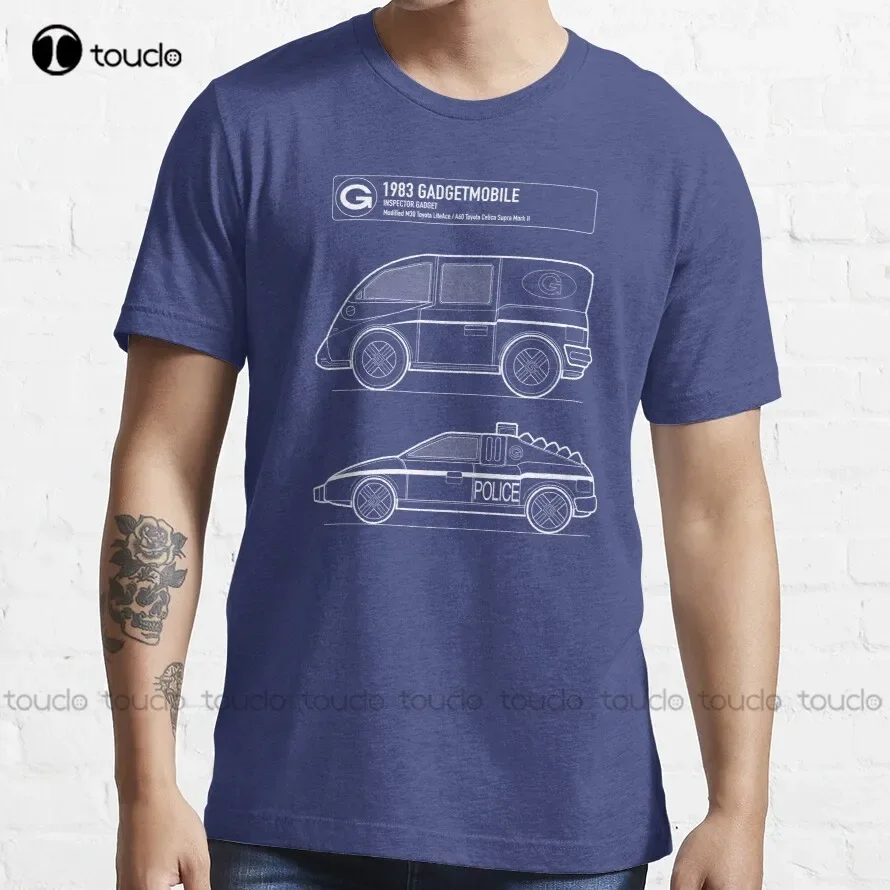 Gadgetmobile Blueprint Inspector, Gadget, Gadgetmobile T-Shirt Womens Plus Size Shirts Fashion Creative Leisure Funny T Shirts