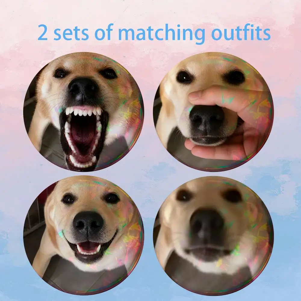 Barking Dog Meme 2 piece set Pins Creativity Printed Pictures Text Metal Lapel Badges Brooches Jewelry Gift