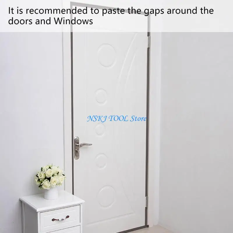 L8RC Door Strips Bottom Draft Stopper Weather Stripping Seal Strips Easy to Use