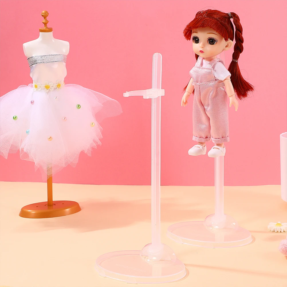 

6Pcs Transparent Display Stands Support Holders Action Figure Racks Stable Portable Display Accessories Stand