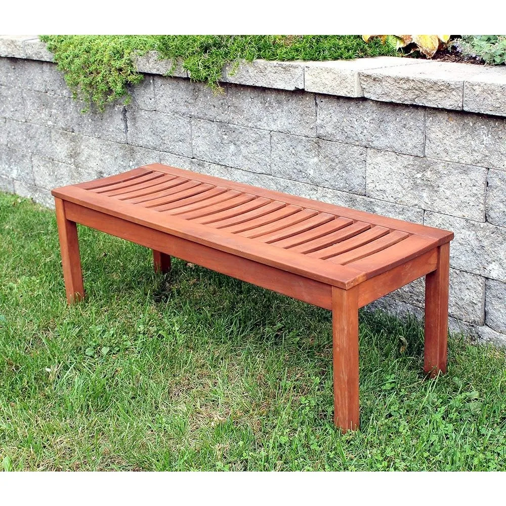 

Patio Benches, Outdoor Backless , 4-Foot - OFB-08 Natural Patio Benches