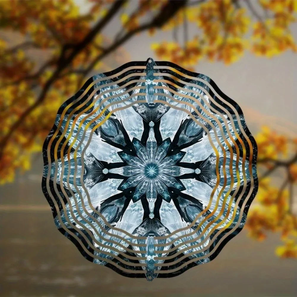 CIFBUY Windspiele Metallkunst Garten-Drehornament 360° drehbar Hängedekoration für Terrasse, Hof, Rasen, Veranda, Balkon