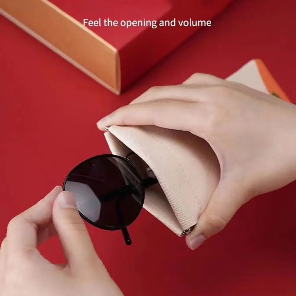 حقيبة نظارات مطبوعة للرجال والنساء ، محمولة ، ناعمة ، تخزين أحمر الشفاه ، حقيبة نظارات شمسية ، كيباك ، حقيبة نظارات قصر النظر