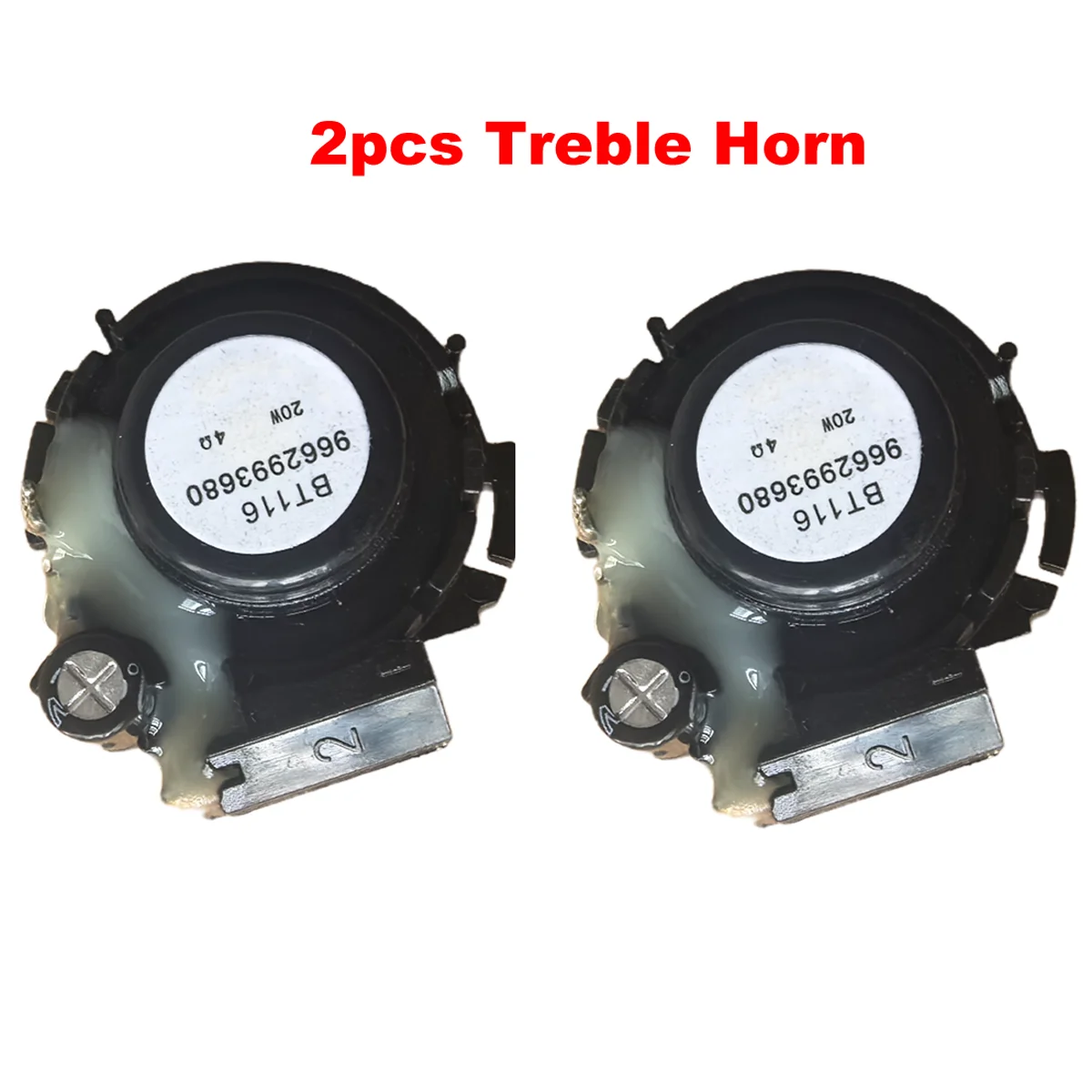 2pcs Car Auto 20W 4ohm Tweeter Dashboard Nneodymium Speaker Treble Horn for Peugeot 206 207 306 307 for Citroen C2 C3 C4 Picasso