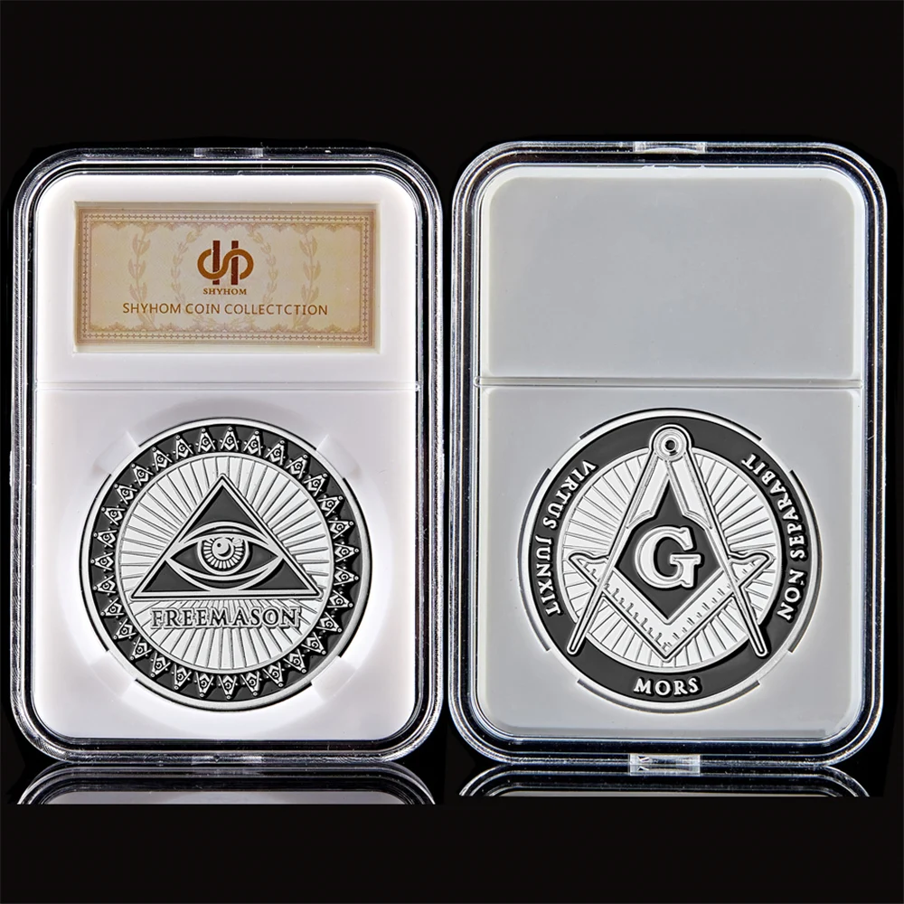 

Free and Accepted Masons Silver Plated Masonic 1OZ Symbol Coin Collection