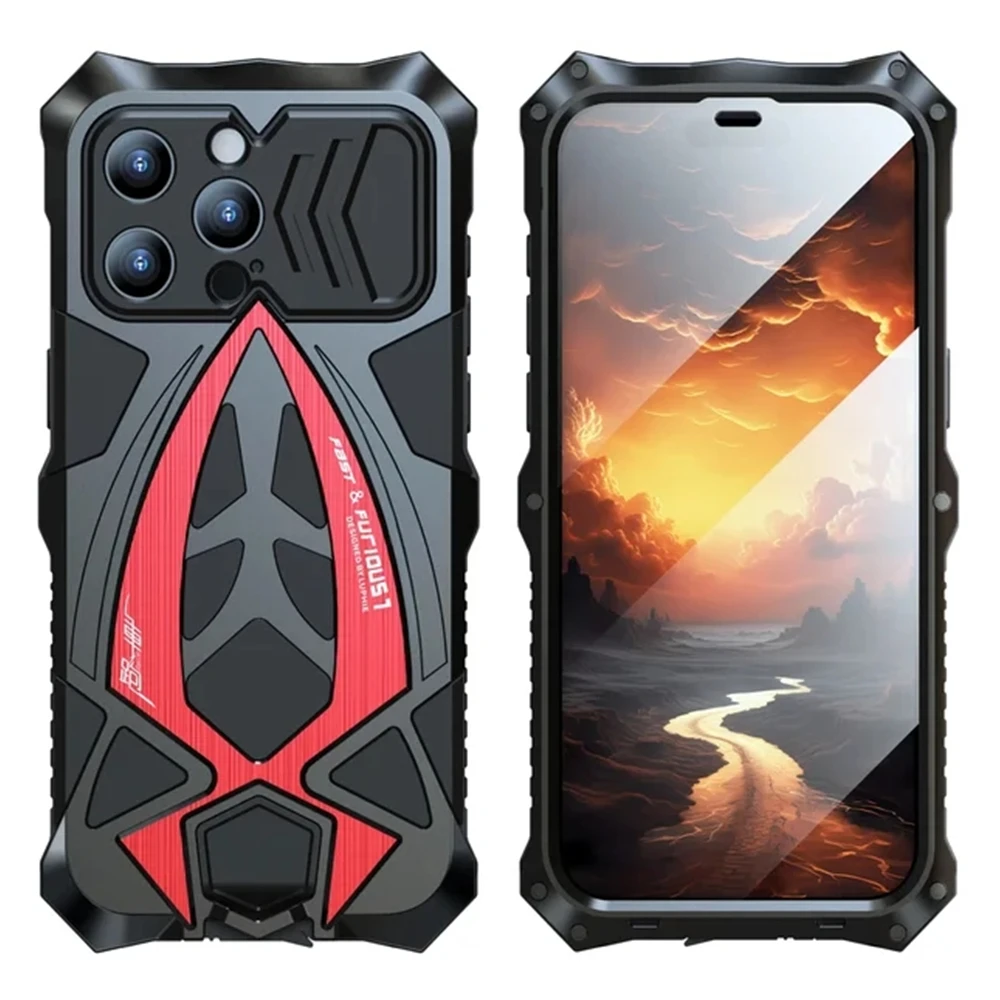 

Metal Shockproof Armor Cases For iPhone 14 15 Pro Max All Inclusive Protective Cover For Samsung Galaxy S23 S22 S24 Ultra