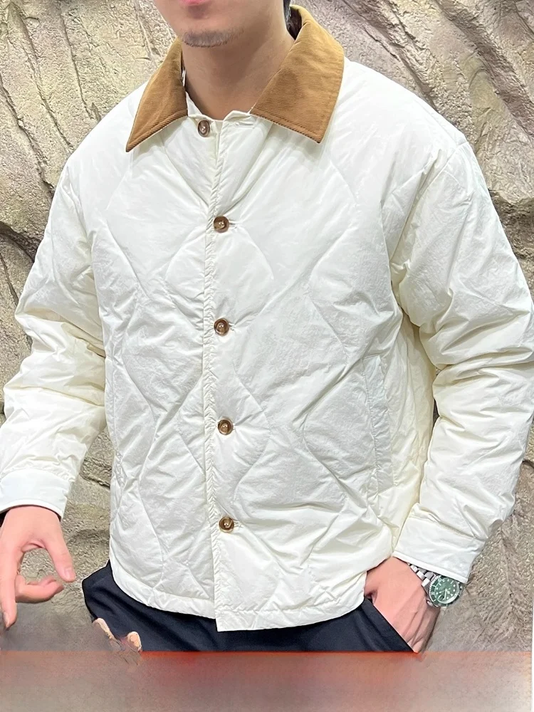 

Exquisite 90 Du down Puffer Jaet Men's Women's Warmth Collar Autumn Winter Thiened Casual Sle Long Sve Nylon Fabric