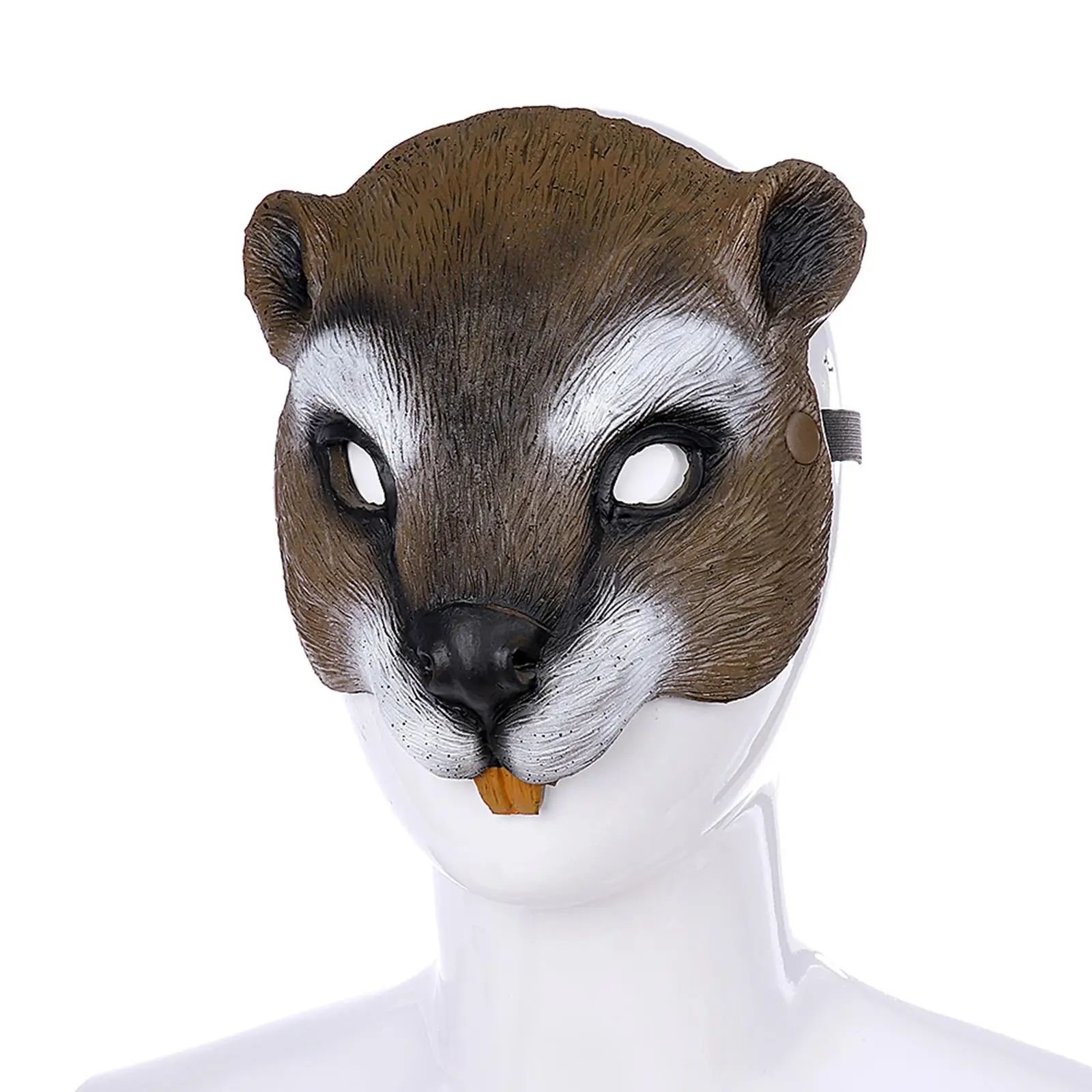 

Lifelike Squirrel Mask with Elastic Band Halloween Mask Animal Cosplay Mask
