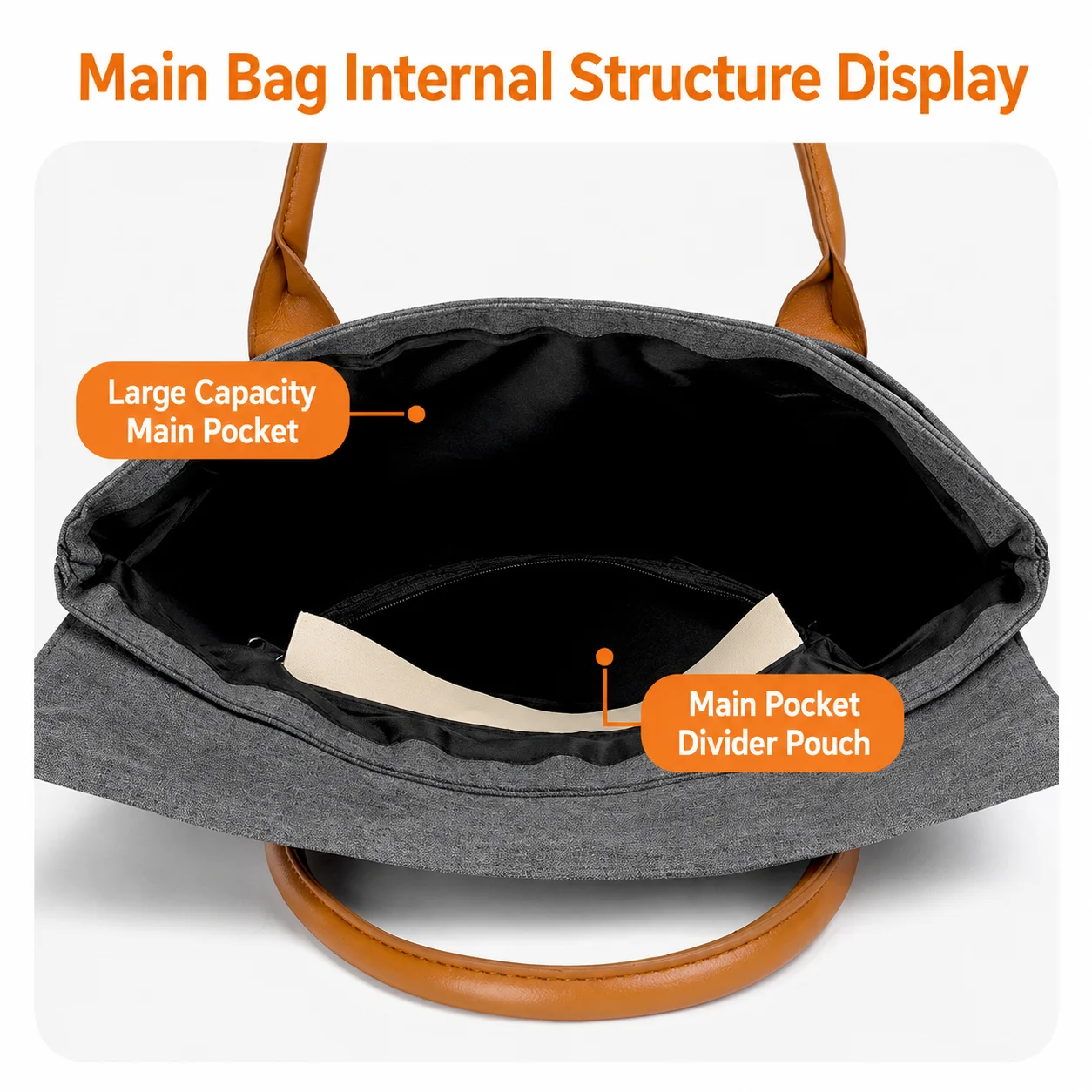 Water Resistant Briefcase Double Layer Oxford Fabric Document Bag Business Briefcase Comfortable Portable Handheld Briefcase