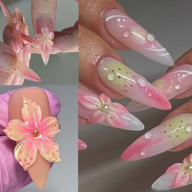 BORN PRETTY Clear White Extension Hard for Nail Gel Non-Sticky Hand For nail Sculpture 3D Flower Carving Shaping Soak Off Salon