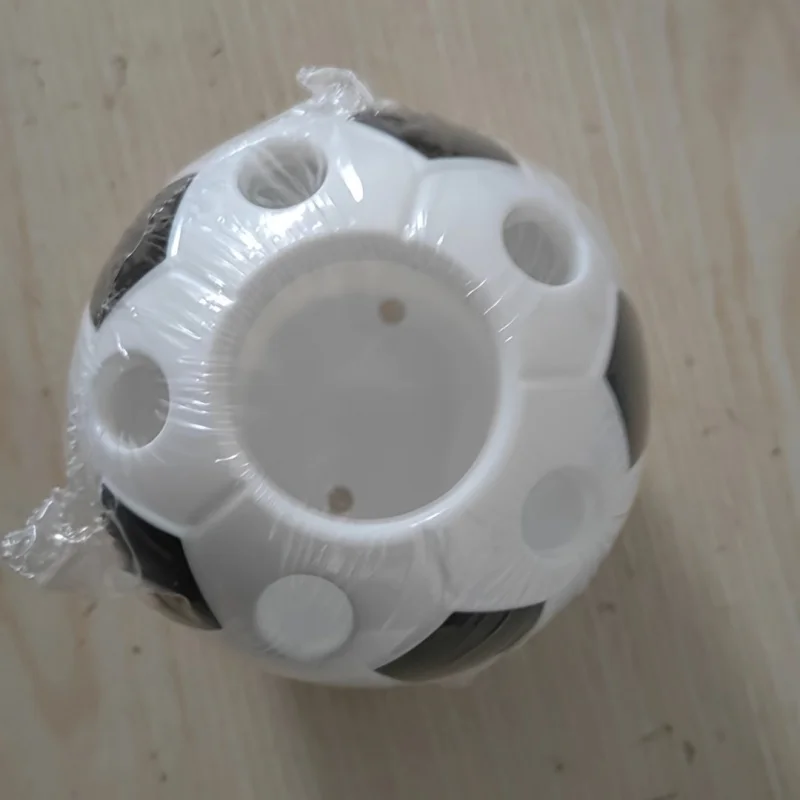 1pc Kunststoff Stift Halter Multi-funktionale Stift Halter Cartoon Fußball Stift Halter Büro Fußball Stift Halter