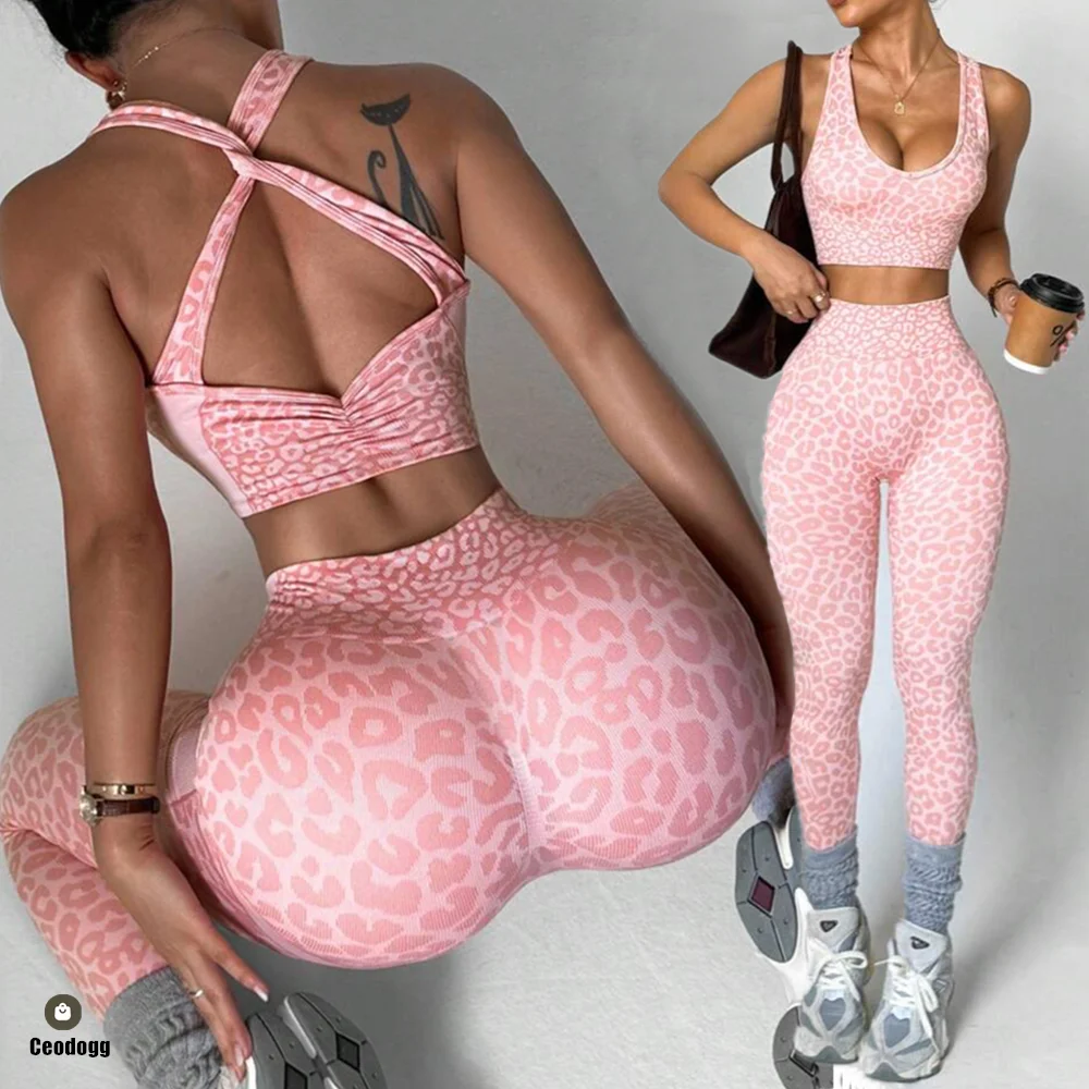 Pad One-Piece Jumpsuit Yoga Set Flared Pants Casual Scrunch Workout Pants Trendy Fitness Legging Active Wear XP10 image 5