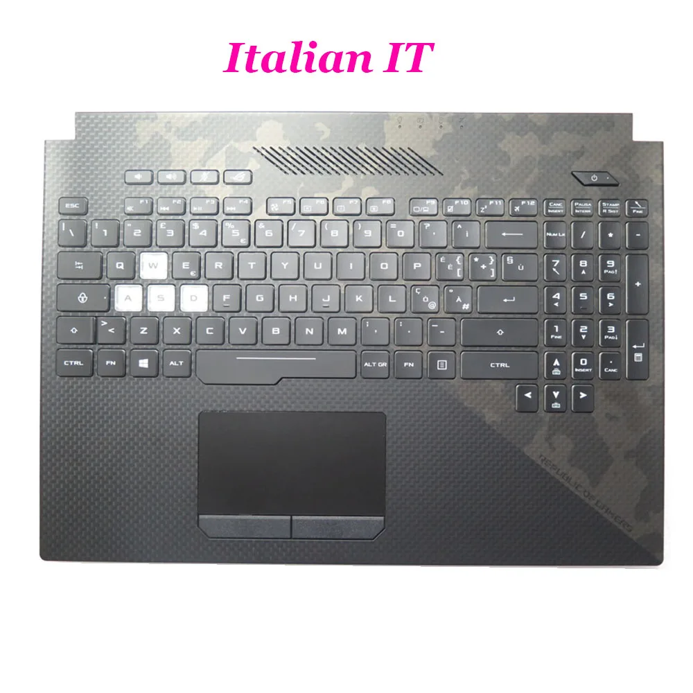 

HB\IT\LA Черный верхний чехол PalmRest и клавиатура для ASUS ROG Strix Hero II G515GV G515GW с RGB-подсветкой