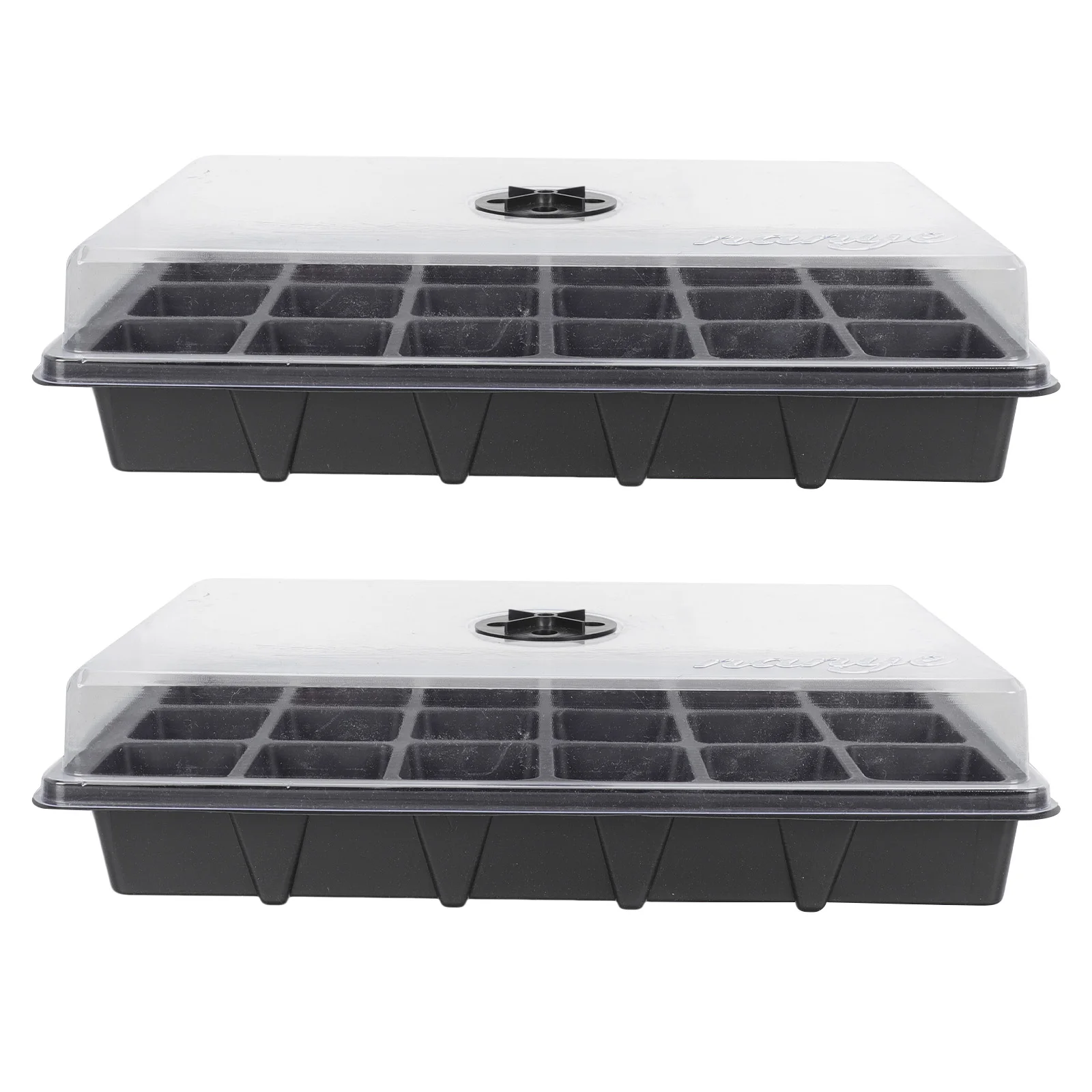 

2Pcs Plant Germination Boxes High Quality Plastic Waterproof Nursery Tray for Flowers Cultivation Gardening Greenhouse Planting